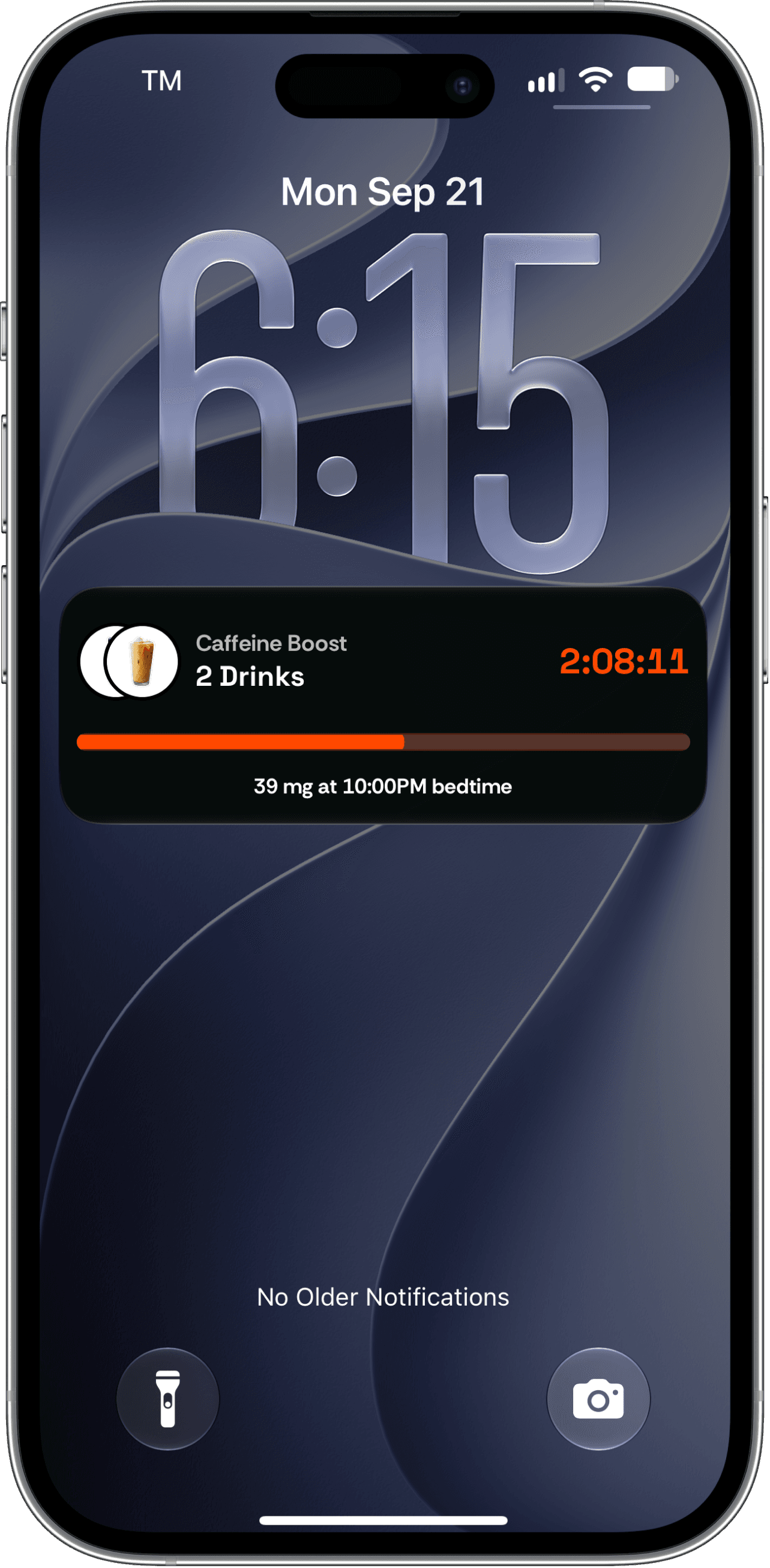 Cafiqo screen showing no app to remember